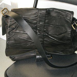 French designed - fabricated, extremely stylish, fully cow leather bag